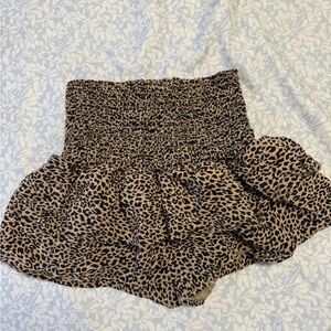 Zara Black and Tan Textured Skirt size S